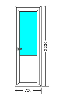 Балконный блок: дверь Exprof XS-358 32мм Сергиев Посад