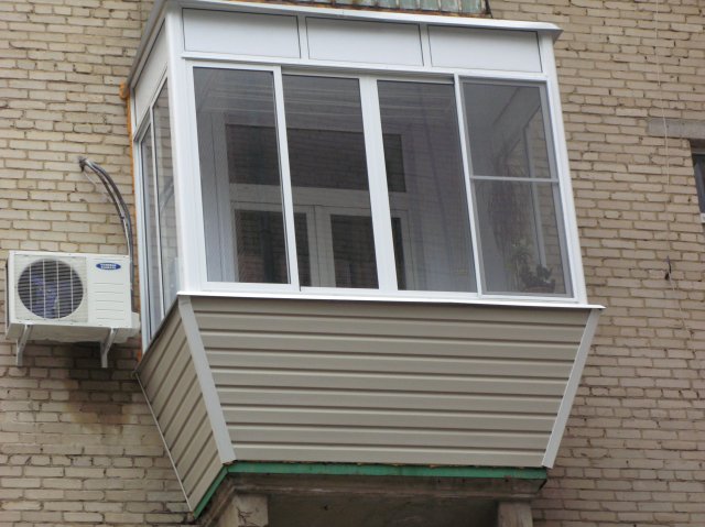 Остекление балконов в хрущевке с выносом по цене от производителя Сергиев Посад
